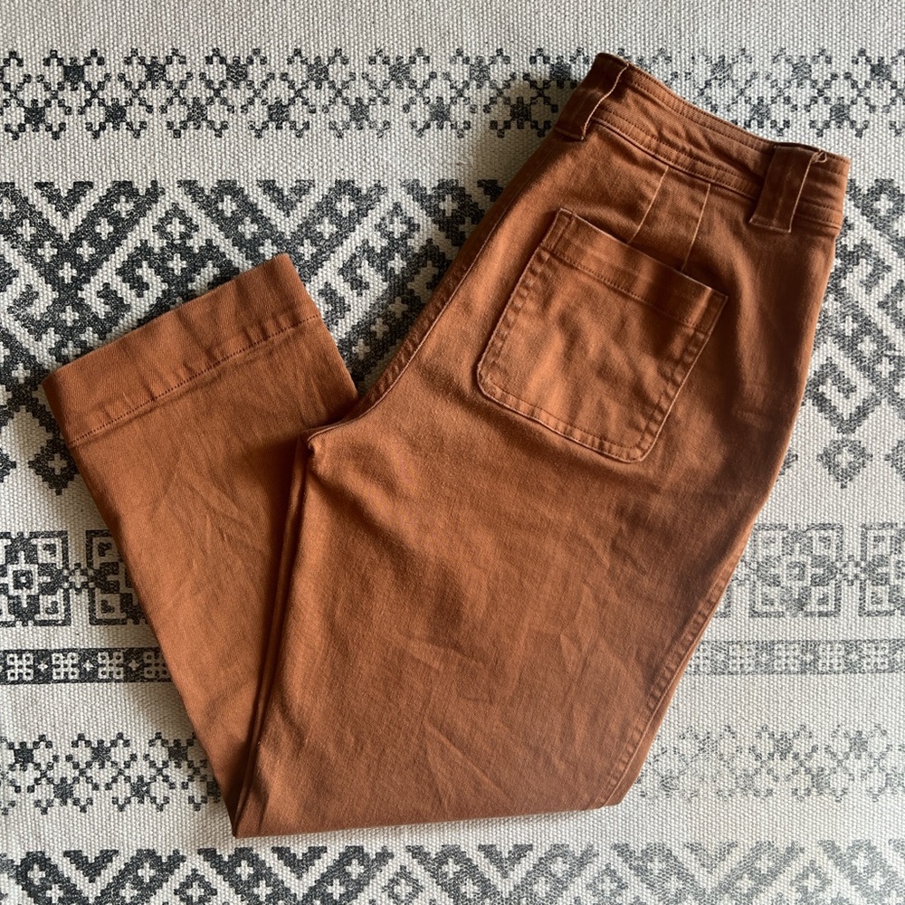a new day. Brown Casual Pants